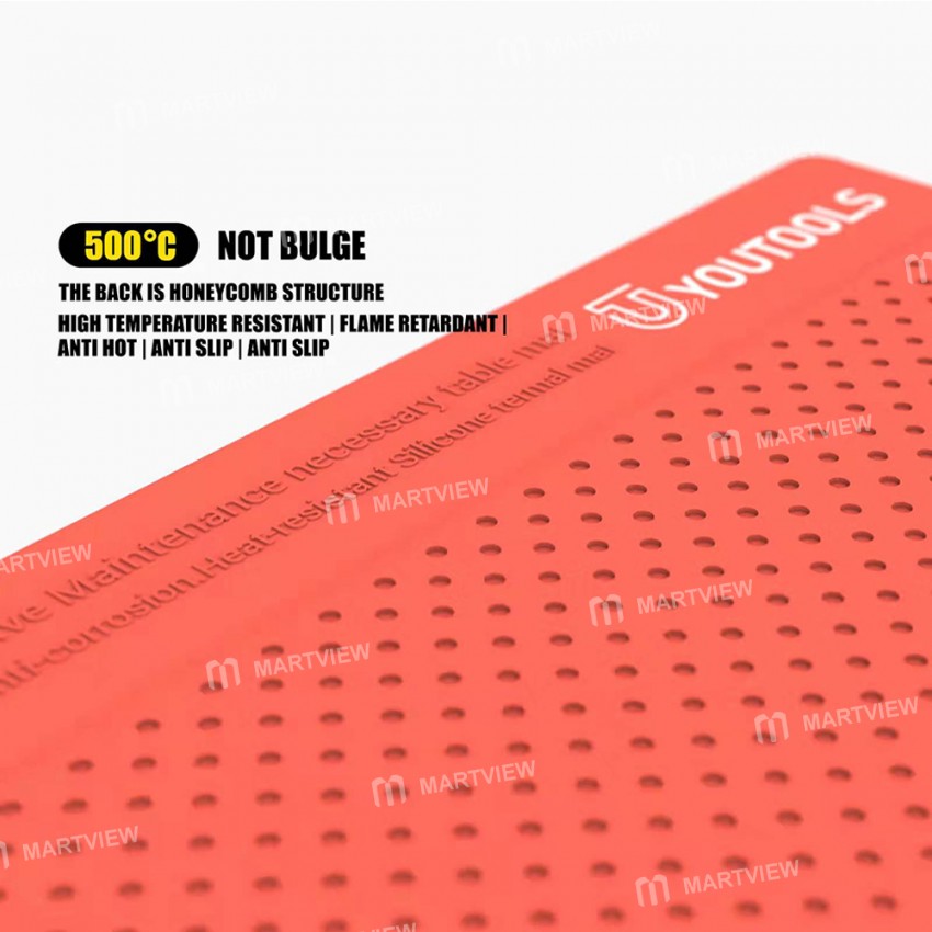 UT-D251 High-Temperature Resistance Heat Insulation Silicone Pad for Repair Station Welding