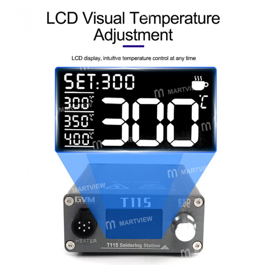 GVM T115 45W Auto Sleep Constant Temperature Welding Station for Mobile Phone Motherboard Repair