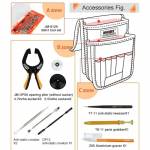 JAKEMY JM-P12 (83-in-1) Precision Screwdriver Opening Tool Crowbar Set With Canvas Bag