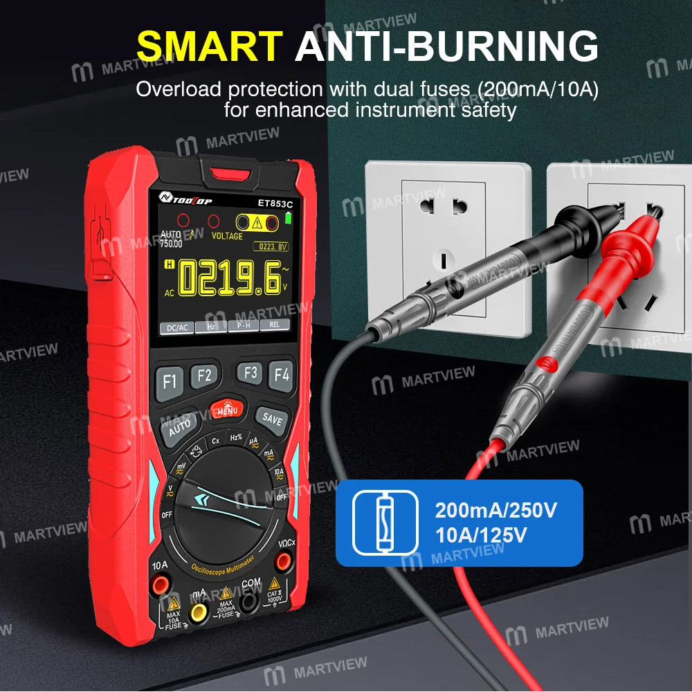 tooltop et853c-handheld-3-in-1-rms-multimeter-dual-channel-oscilloscope--signal-generator-17
