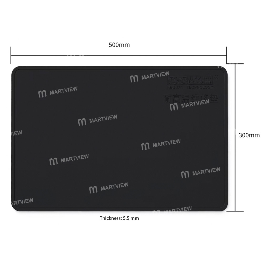 keguan kg-dz-30x50cm-heat-resistant-anti-static-silicone-mat-for-soldering-repair-6