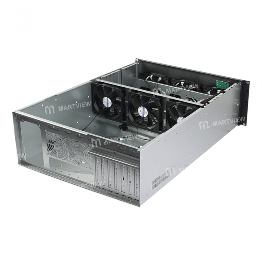 4U 28 Slots Multi Hard Disk Chassis E-ATX Motherboard Host Industrial Computer Server Chassis with 6