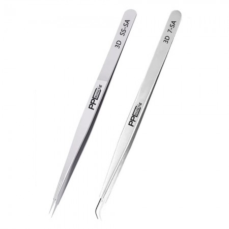 PPD High Precision Stainless Steel Hand Polished 3D Fly Wire Tweezers for Motherboard Repair