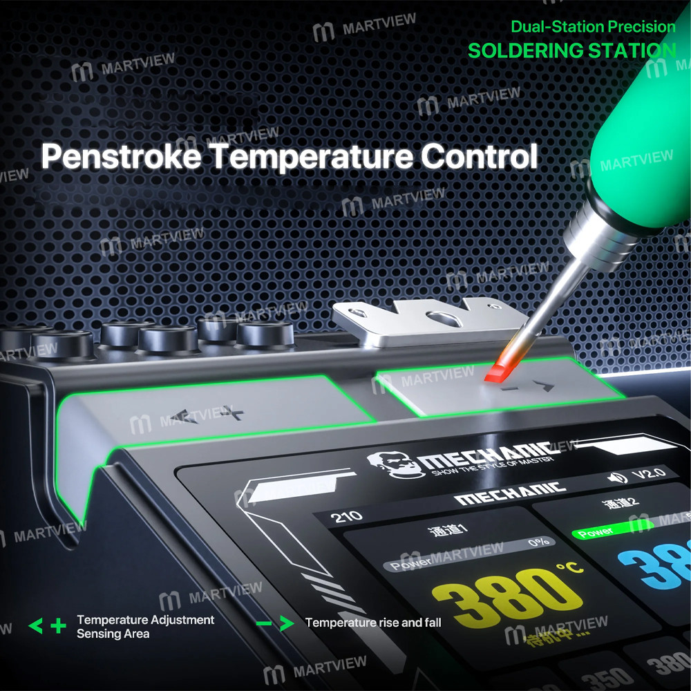 mechanic x200-ultra-pen-style-smart-temperature-adjustable-dual-station-soldering-station-7