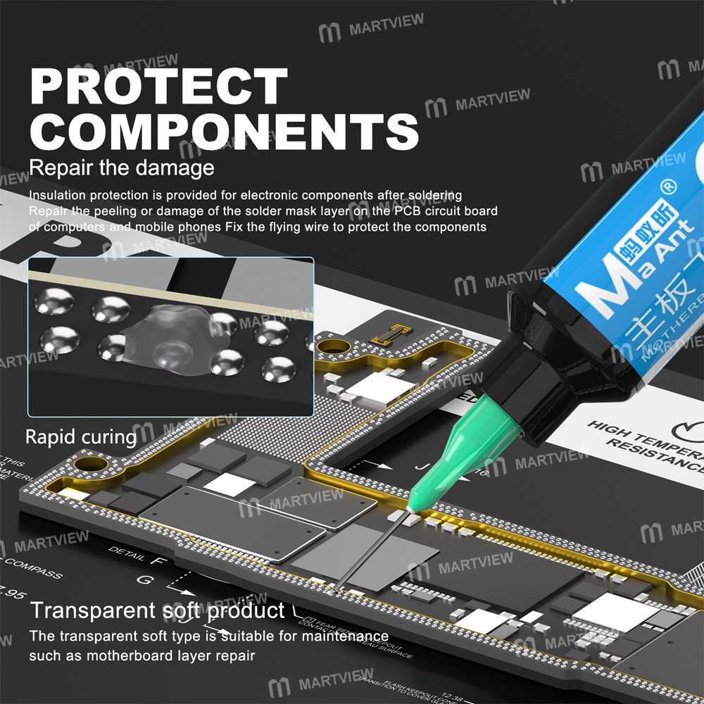 maant f008-f009-20g-3-second-quick-drying-uv-glue-for-motherboard-jumper-wires-6