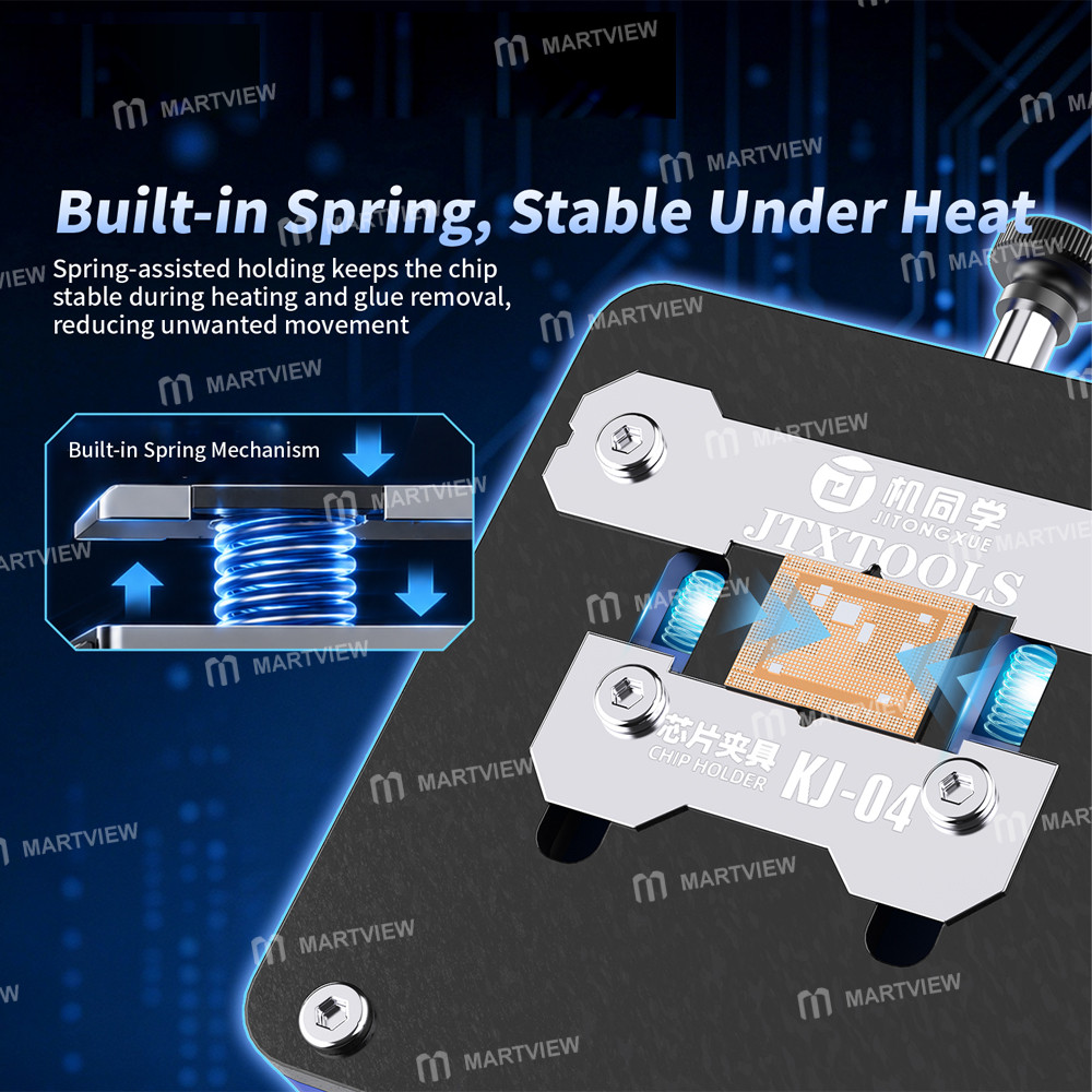 jtx kj-04-universal-press-type-quick-chip-holder-for-bga-cpu-emmc-nand-ics-flash-glue-removal-5