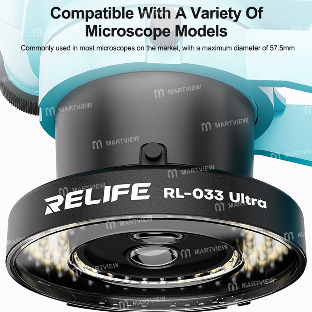 relife rl-033-ultra-105-leds-dual-zone-adjustable-brightness-microscope-ring-light-11