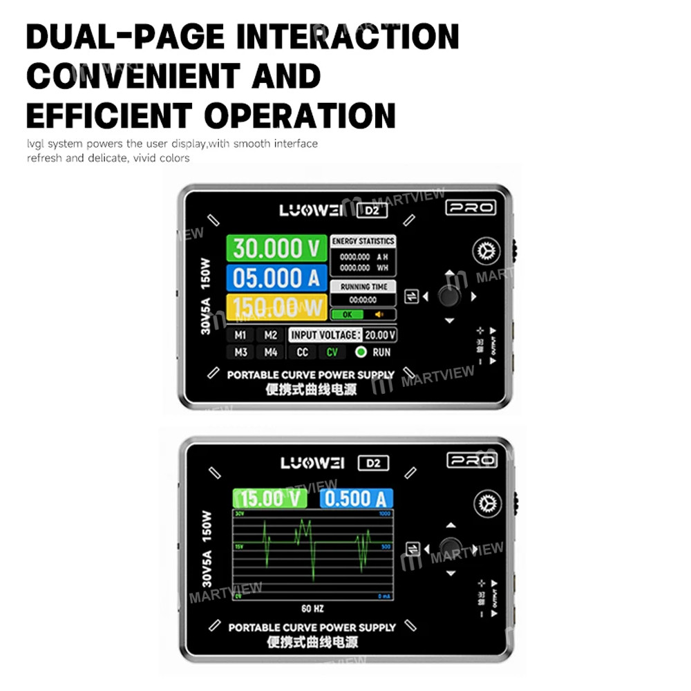 luowei d2-auto-constant-current-constant-voltage-portable-curved-power-supply-5