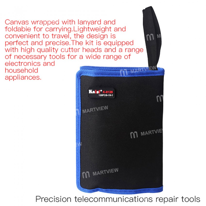 Kaisi K-9126 126-in-1 Multifunction Precision Magnetic Screwdriver Set for Electronic Device Repair