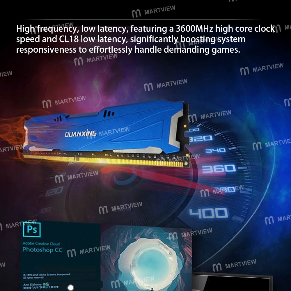quanxing ddr4-64gb-32gbx2-3600mhz-desktop-memory-module-with-heat-spreader-7