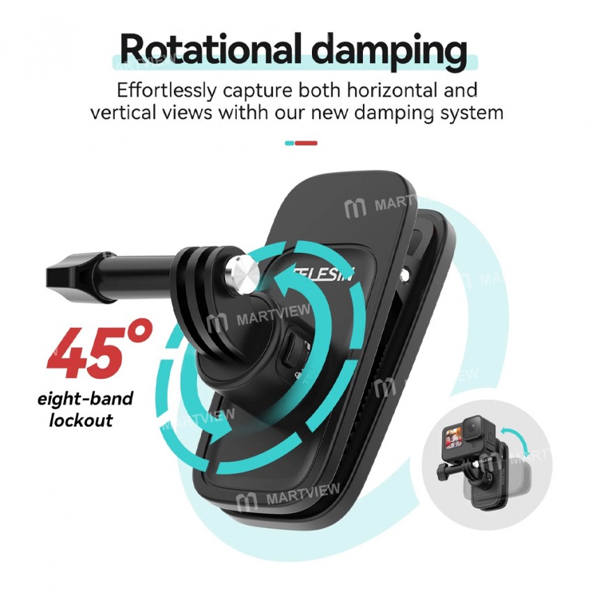 telesin sports-camera-backpack-strap-mount-clip-for-gopro-hero-dji-insta360-9