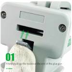 Relife RL-062 High-quality Manual Propelling Metal Buckle Glue Gun