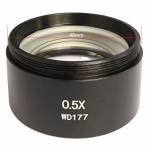 05x wd177-auxiliary-objective-lens-threaded-48mm-for-stereo-zoom-microscope-2