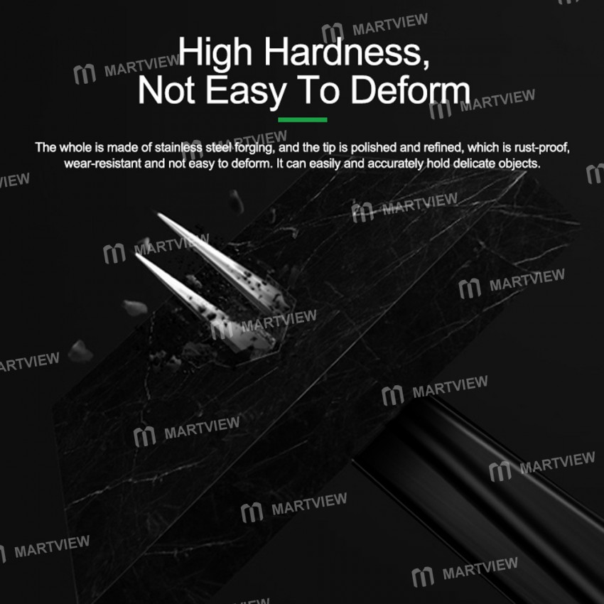 relife rl-esd-black-antistatic-non-magnetic-stainless-steel-precision-tweezers-5