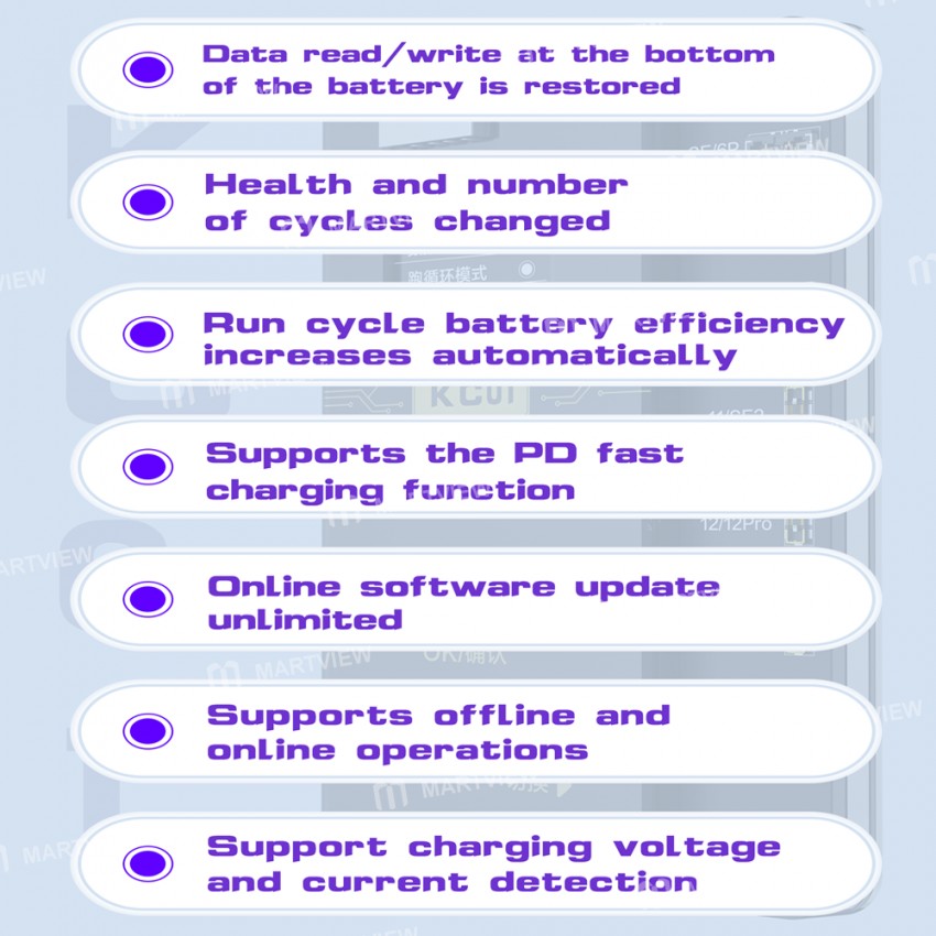 i2c kc01-multi-function-comprehensive-battery-repair-instrument-for-iphone-6-14pro-max-8
