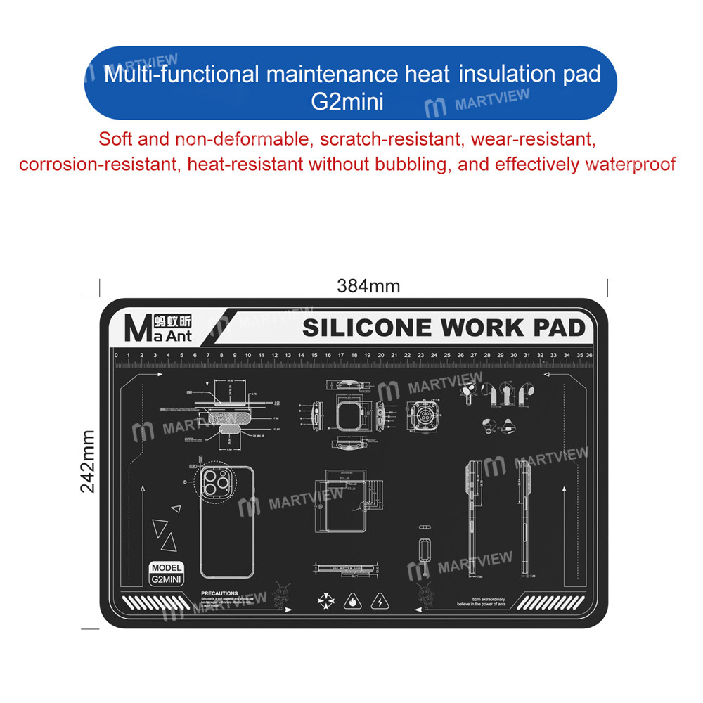 maant g2pro-g2mini-multi-function-heat-insulation-repair-silicone-working-mat-for-pcb-repair-2