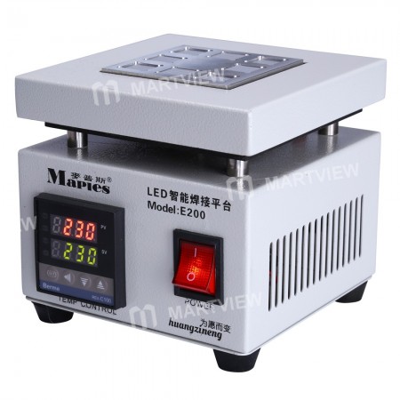 Maples E200 LED Display Adjustable Thermostat Heating Platform Preheating Station Degumming Special Desoldering Station for iPhone A8 A9 A10 CPU