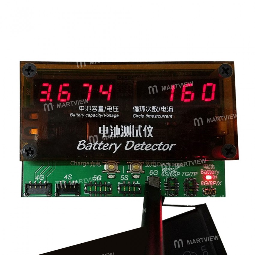 Battery Detector Diagnostic Tester for iPhone 4 / 4S / 5 / 5S / SE / 6 / 6 Plus / 6S / 6S Plus / 7 /