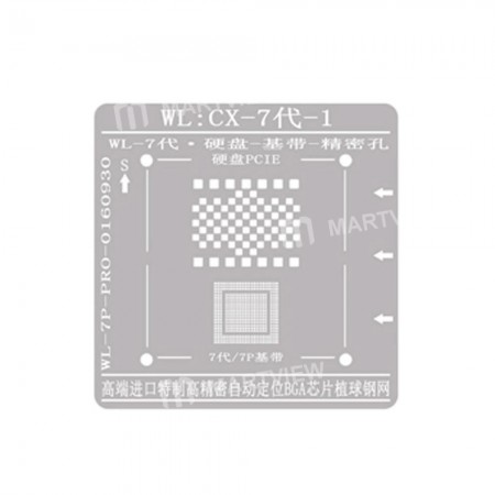 WL High-Quality NAND Baseband IC Chip BGA Reballing Stencil Plant Tin Steel Net for iPhone 7 7Plus