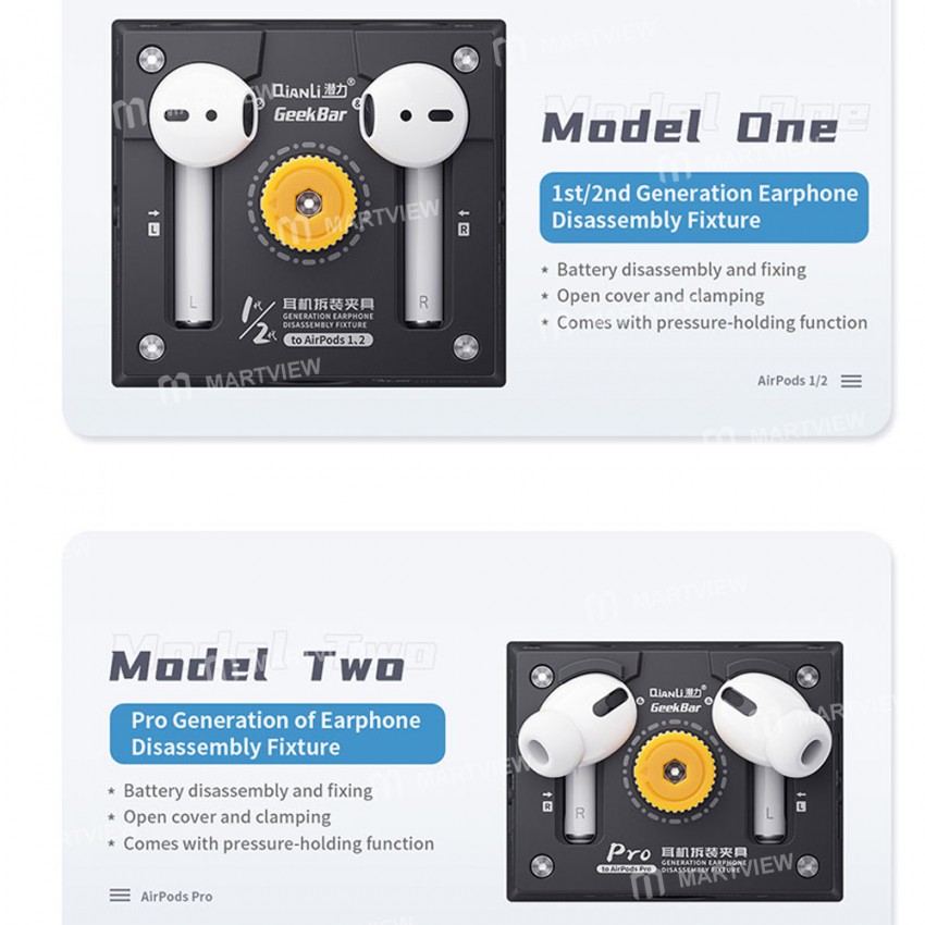 Qianli GeekBar Wireless Earphone Fixture Mold For AirPods 1 / 2 / Pro