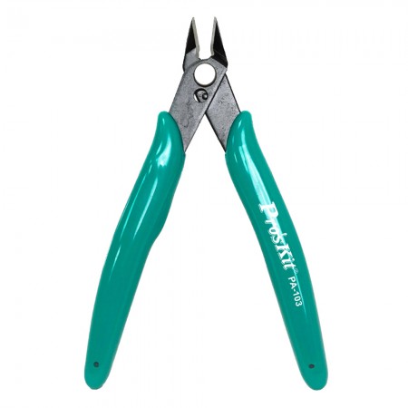 Pro'sKit PA-103 5-inch Mini Precision Electronic Model Angled Pliers