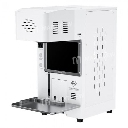 TBK-958F Mini Automatic High Precision 20W Laser Marking and Back Cover Removal Machine