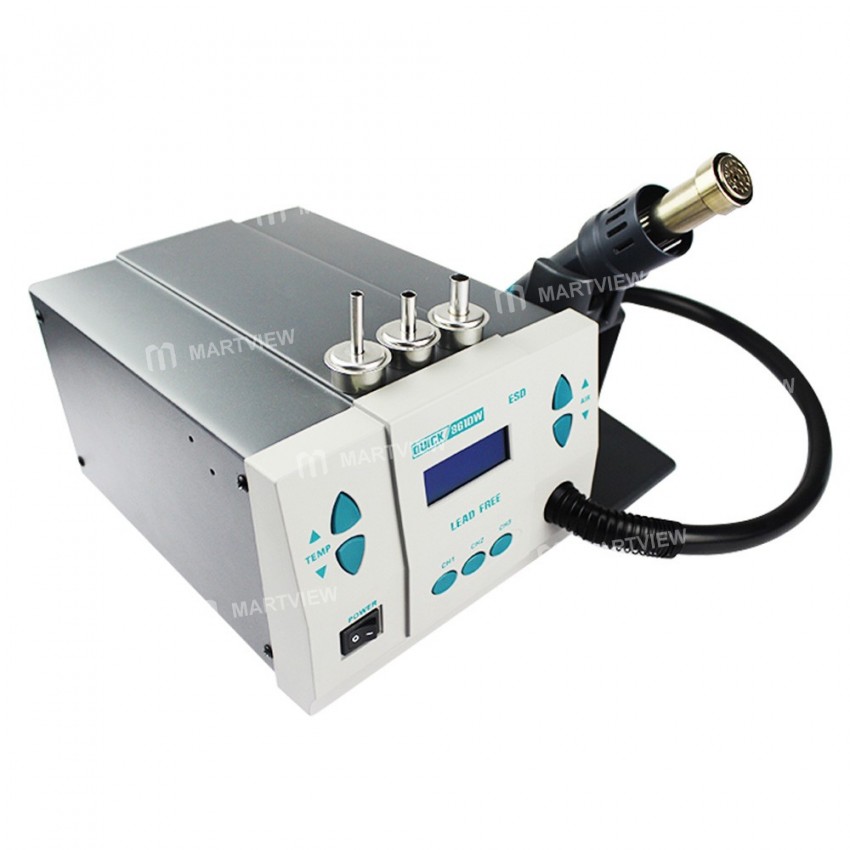 QUICK 861DW Blower Hot Air Rework Station 1000W 110V 220V Heat Gun Lead-free Soldering Station for F