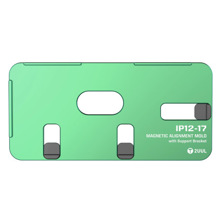 2uul SH01 Magnetic Alignment Mold with Support Bracket for iPhone 12-17PM Screen Laminating