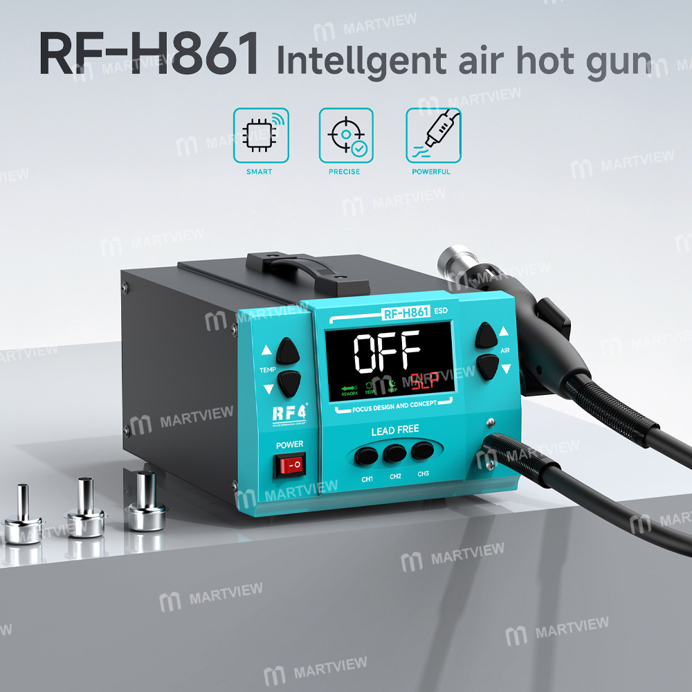 rf4 rf-h861-intelligent-spiral-air-outlet-digital-display-hot-air-gun-desoldering-rework-station-4