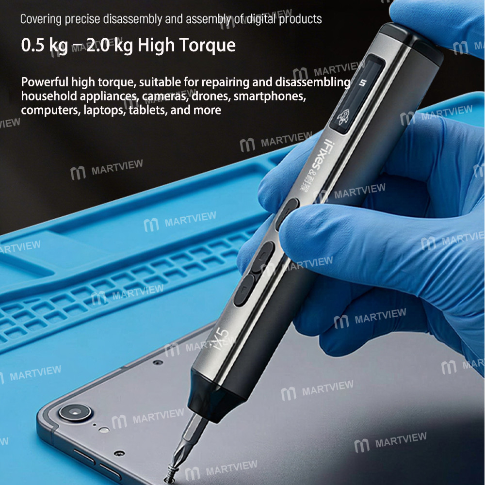 ifixes ix5-adjustable-torque-electric-screwdriver-with-24pcs-s2-bits-support-iphone-17-series-4