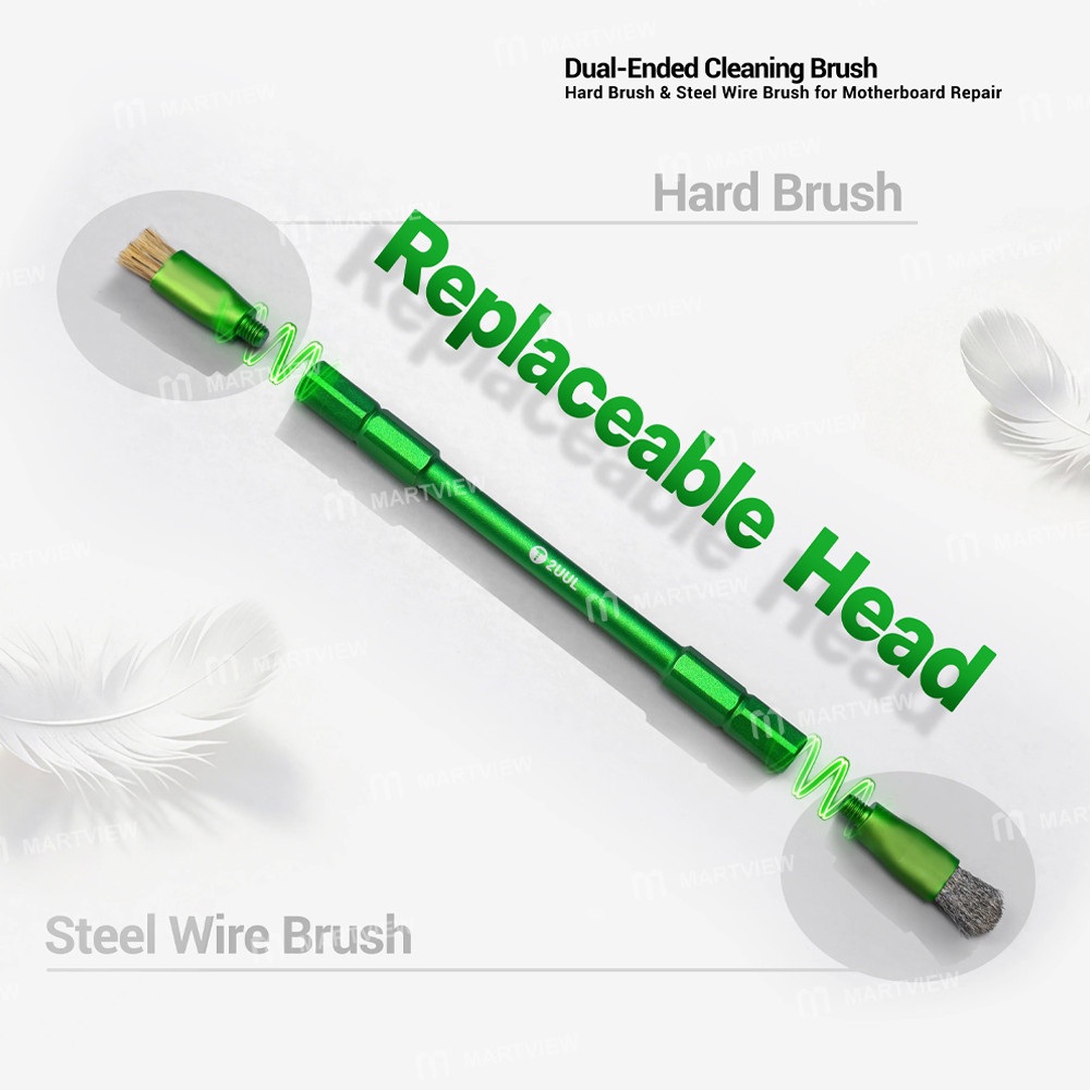 2uul cl15-dual-ended-cleaning-brush-hard-brush-steel-wire-brush-for-motherboard-repair-5