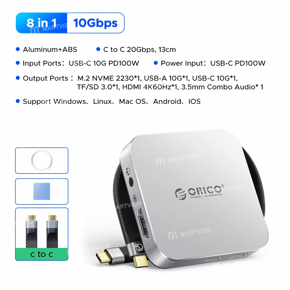 orico mg5-mg7-4k-hdmi-sd-tf--pd-100w-usb-c--35mm-audio--m2-2230-nvme-docking-station-7