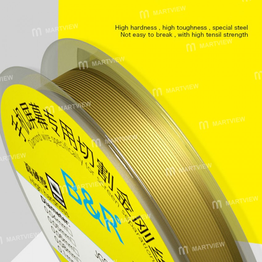 B&R JGS-01 100M 0.04MM 0.05MM 0.06MM 0.08MM Diamond Wire Specifically for Phone Screen Separation