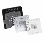 WL A14 CPU Upper and Lower in One Tin Plate Steel Net BGA Reballing Stencil With Fixed Plate