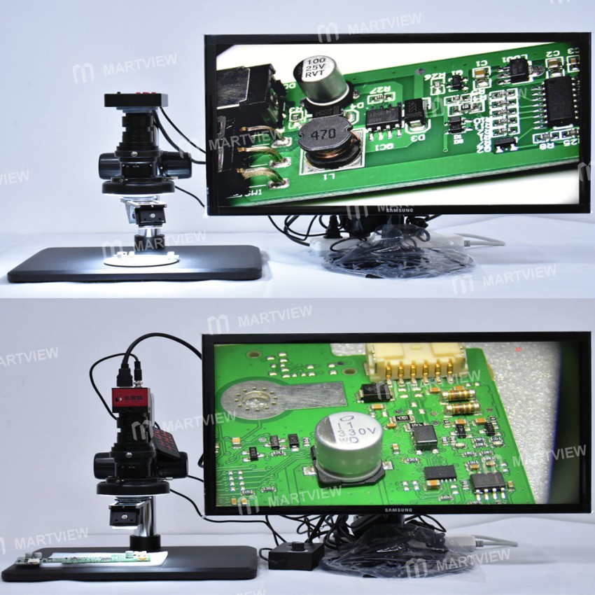 0.7X-5X C-Mount 3D Large Field Zoom Lens for HDMI VGA Industrial Electronic Microscope Camera