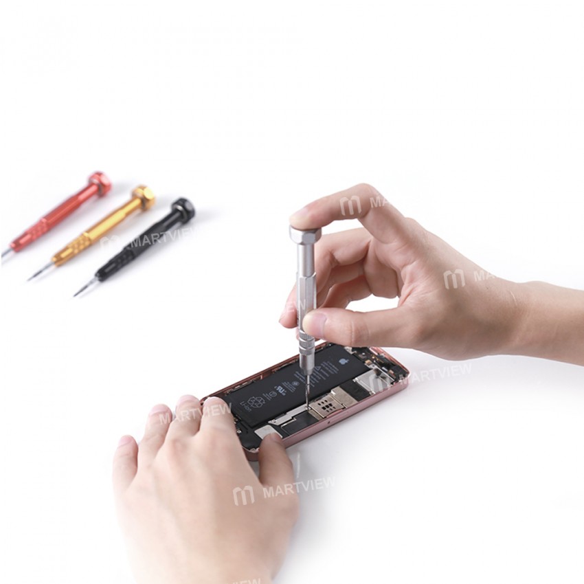 BST-9903 360 Rotation Aluminum Alloy Precision Magnetic Screwdrivers with S2 Steel Bits