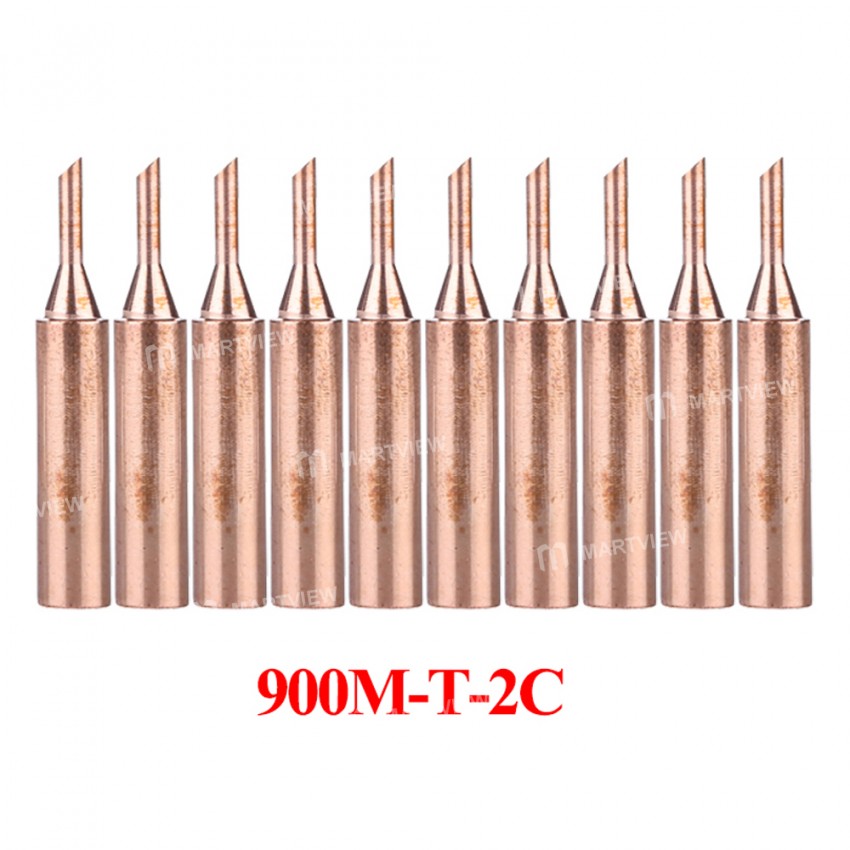 900M-T Series Pure Copper Soldering Iron Tip -10Pcs