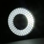 Adjustable 96 LED Microscope Ring Illuminator Lamp with Adapter with AC Power Adapter