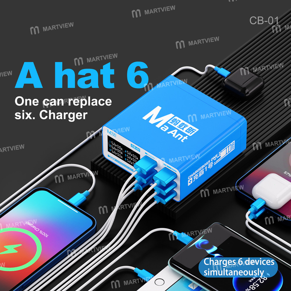 maant cb-01-chengba-no1-multi-port-desktop-mini-pdqc-digital-display-fast-charging-station-4