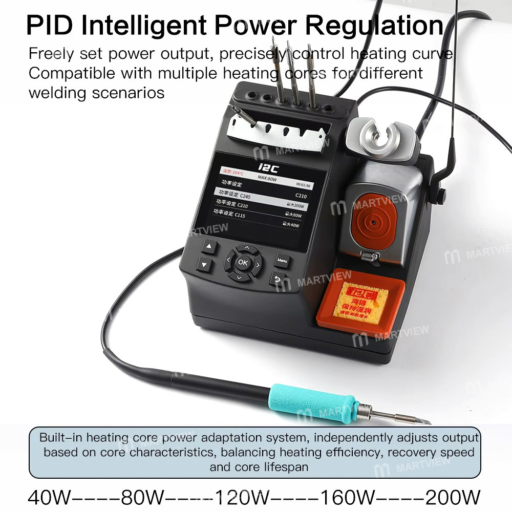 i2c 5scn-200w-high-power-pid-intelligent-temperature-control-c210-c245-industrial-soldering-station-