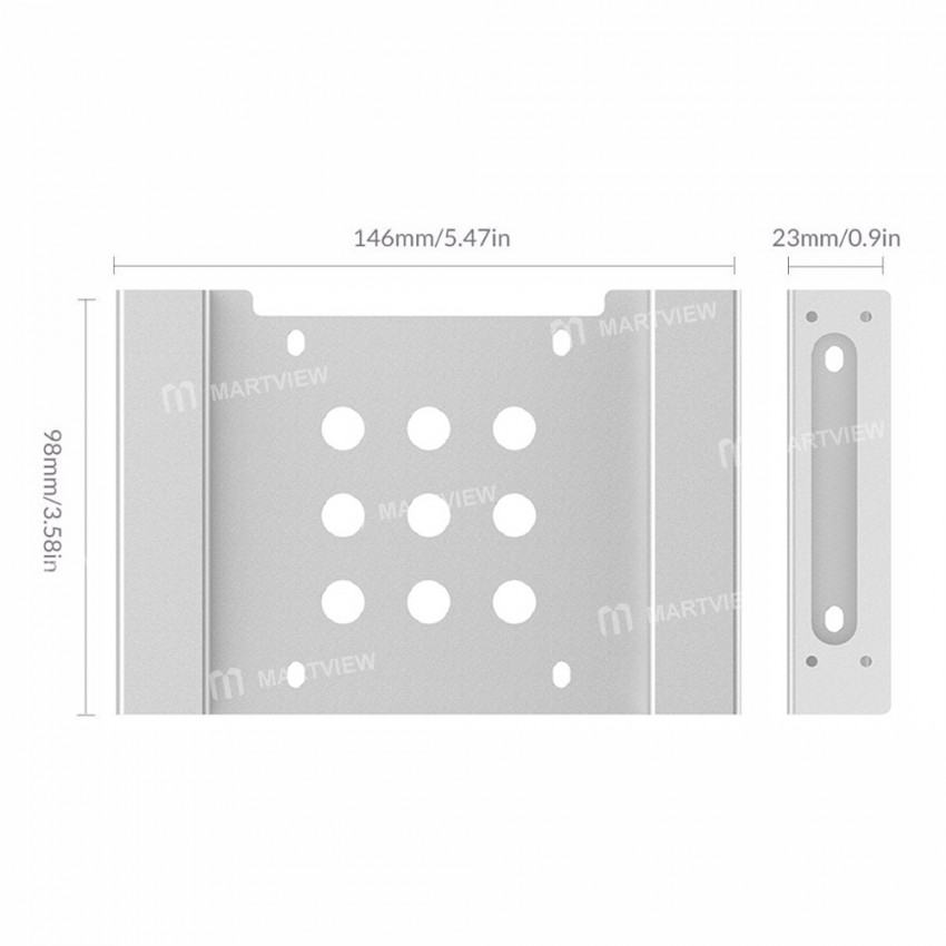 Orico AC52535-1S 5.25-inch to 2.5 or 3.5 Inches Hard Disk Drive Aluminum Alloy Dock for HDD SSD