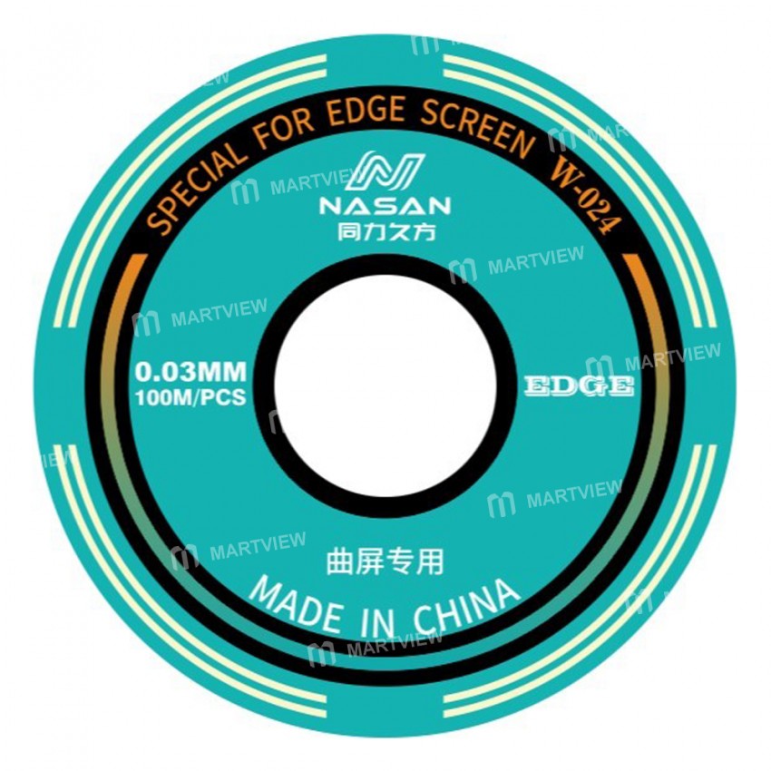 nasan w-024-100m-curved-screen-cutting-diamond-wire-for-lcd-display-screen-separator-repair-2
