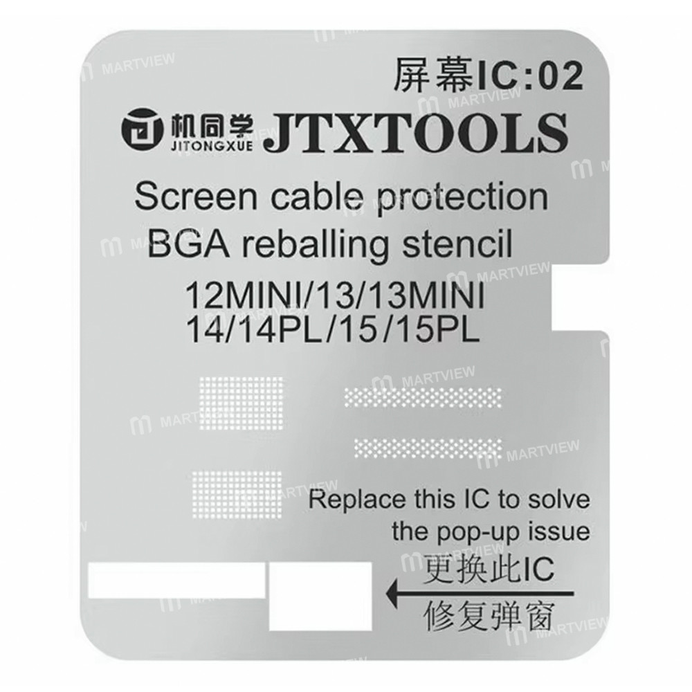 jtx lcd-screen-ic-flex-cable-protection-stencil-set-for-iphone-11-to-17pro-max-3