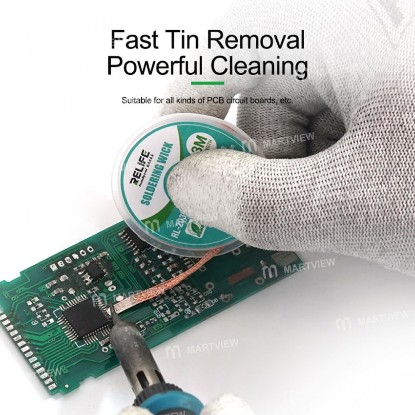 Relife RL-2030 3M Pure Copper Oxidation Resistant Strong Cleaning Absorb Tin Wire