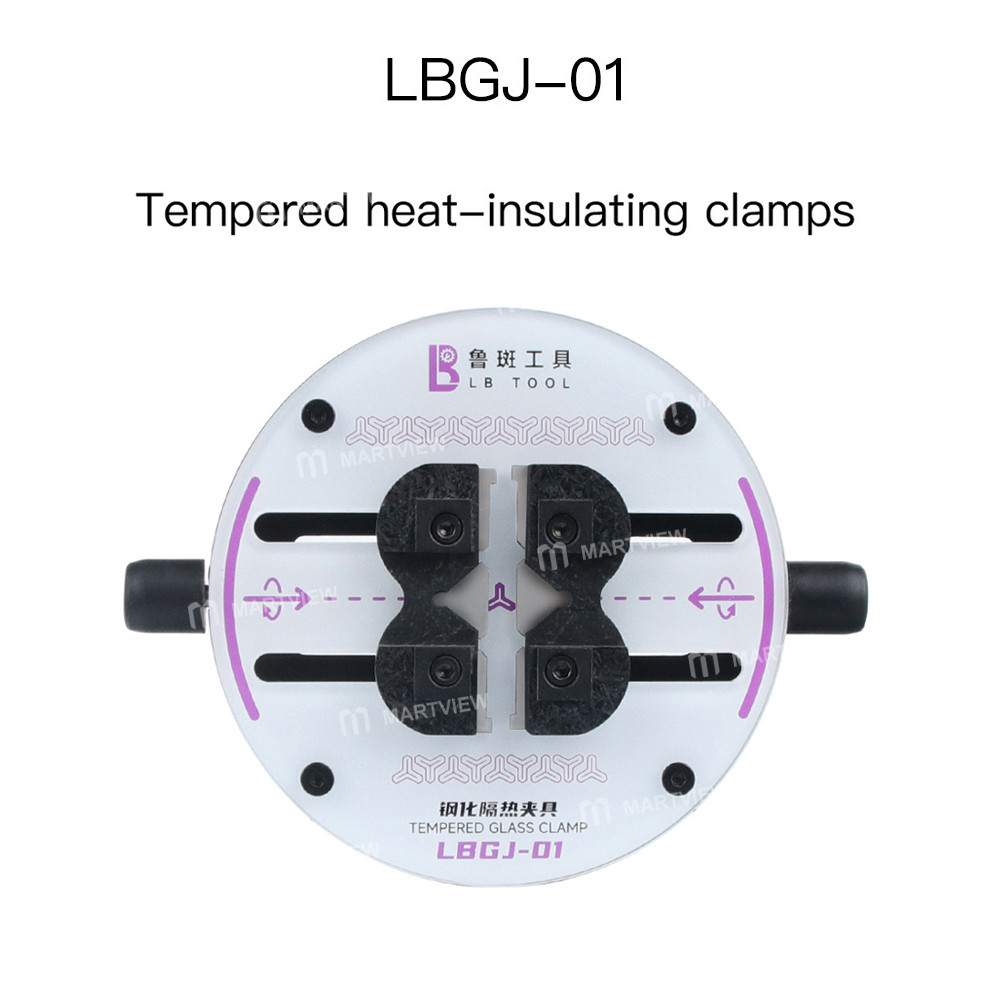 luban lb-gl01-heat-insulating-ring-shaped-tempered-glass-motherboard-repair-fixture-3