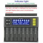 LiitoKala lii-S8 8 Slots LCD Lithium Battery Charger for 26650/21700/20700/18650/18490/18350