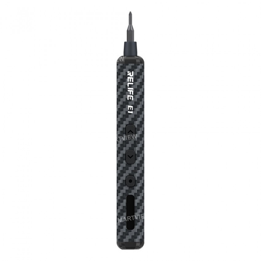 relife e1-powerful-carbon-fiber-electric-screwdriver-set-with-12pcs-s2-steel-bits-2