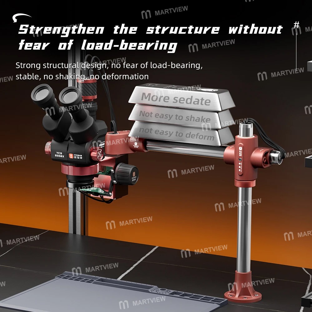 ycs dragon-arm-360-rotation-microscope-swing-arm-bracket-with-levelling-device-7