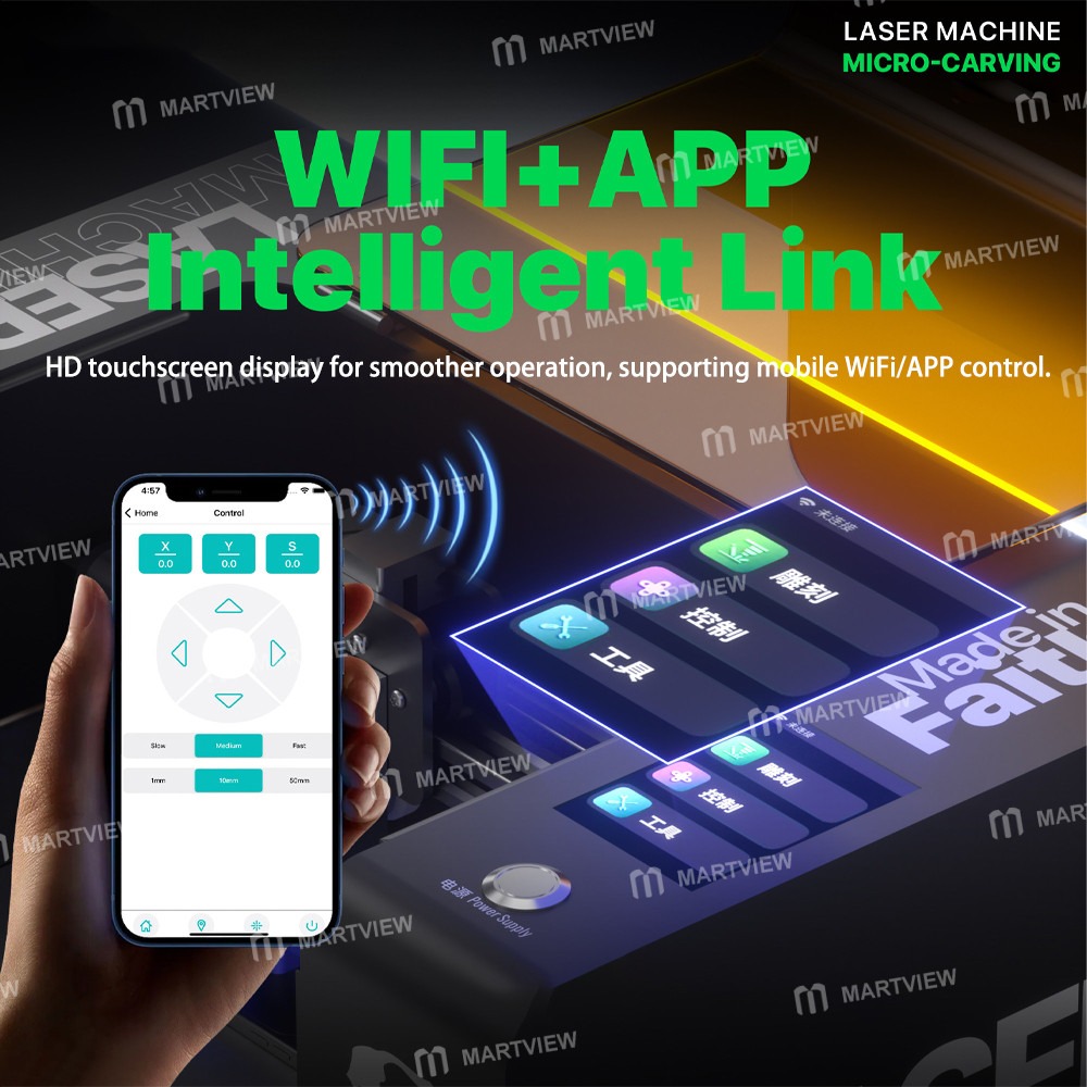 mechanic micro-carving-5w-laser-machine-for-remove-screen-stand-back-glass-middle-frame-camera-glass