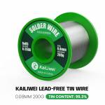 Kailiwei 200g / 500g 99.3%Sn Lead-Free Rosin Core Solder Tin Wire